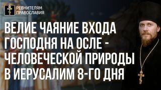 Велие чаяние входа Господня на осле-человеческой природы в Иерусалим 8-го дня, 2021.04.25