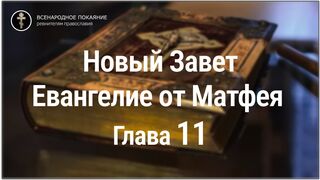 Новый Завет. Евангелие от Матфея. Глава 11. С текстом