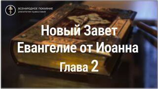 Новый Завет. Евангелие от Иоанна. Глава 2. С текстом