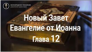Новый Завет. Евангелие от Иоанна. Глава 12. С текстом